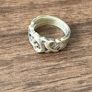 Tiffany & Co sterling silver hearts ring